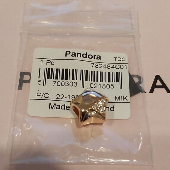 Authentic PANDORA *CHINA EXCLUSIVE*Lucky Star Series Preference Star 782484C01 - Picture 2 of 8